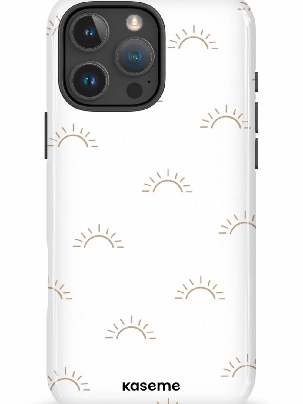 Kaseme White Phone with Sunrise Motif 16promax